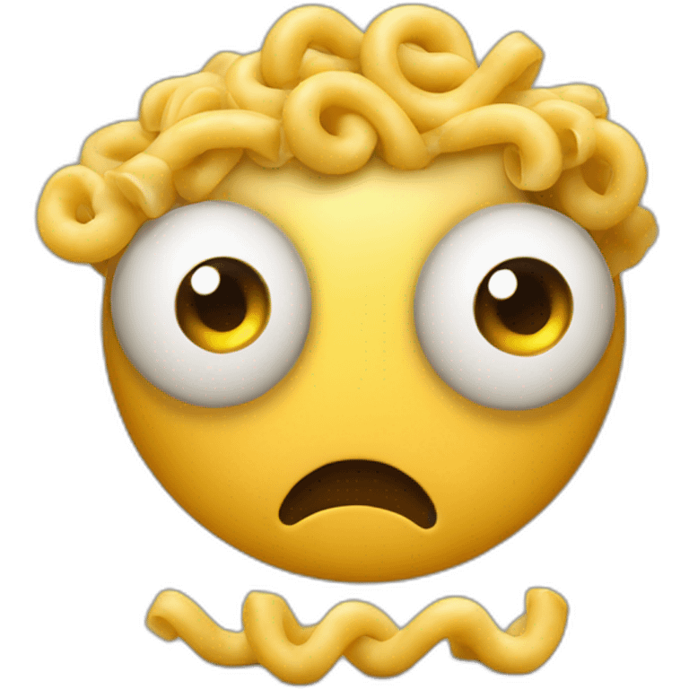 cautious macaroni emoji