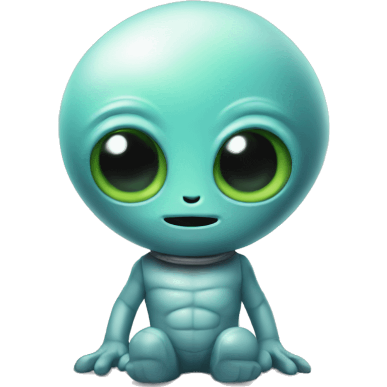 Cute Alien as a toy  emoji