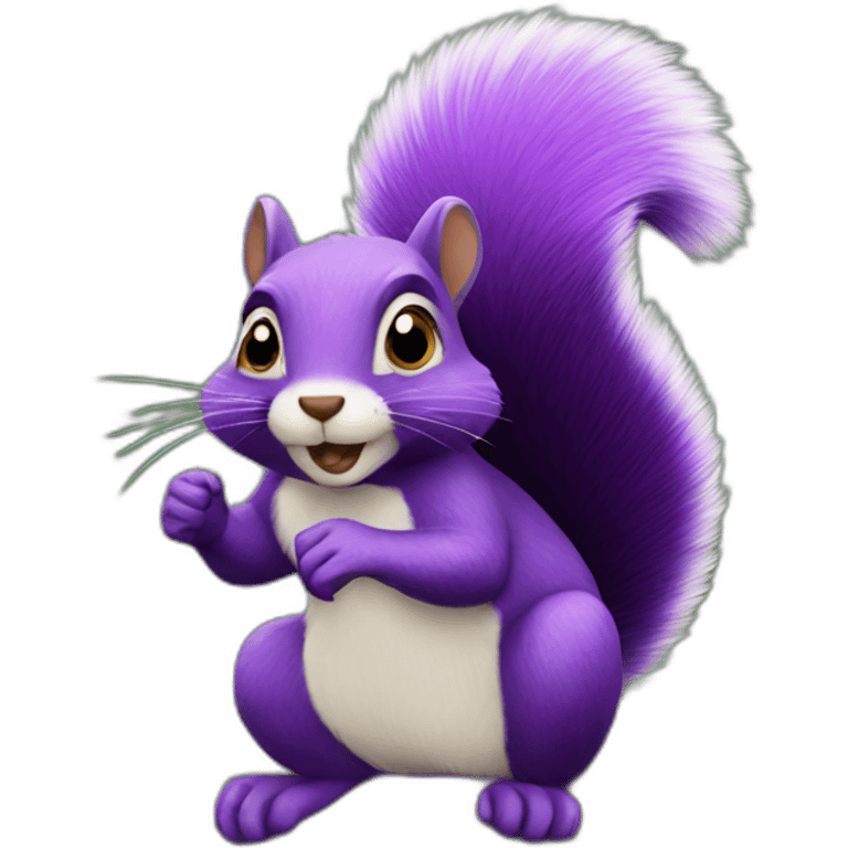 the purple squirrel emoji