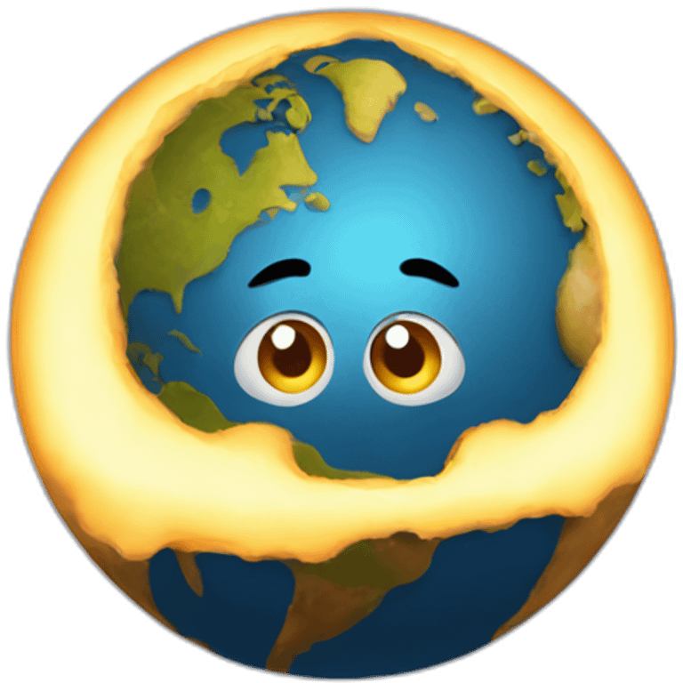 The Planet Venus Is shocked emoji