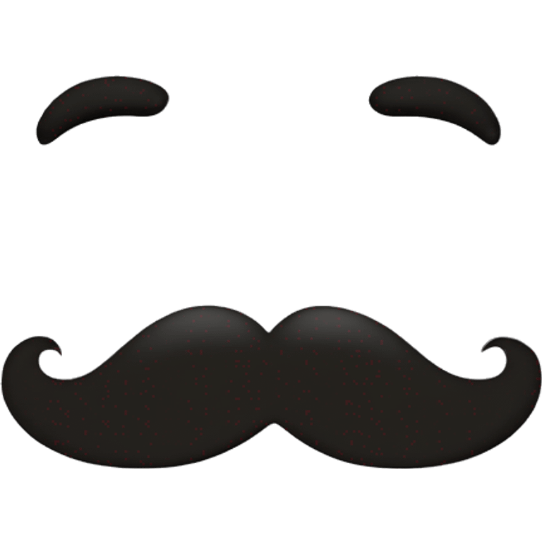 A mustache emoji