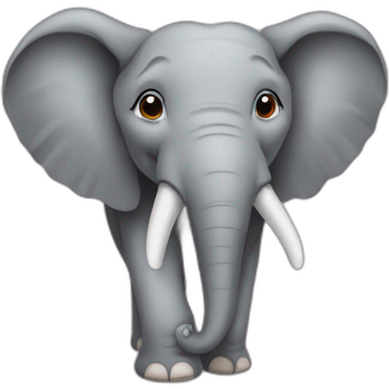 Hart shaped elephant emoji