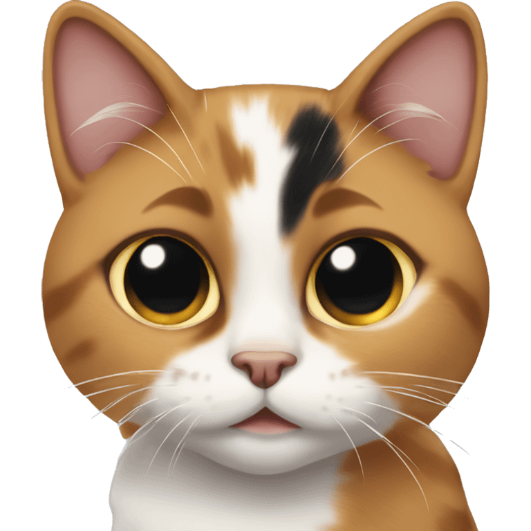 calico cat thats missing one eye  emoji