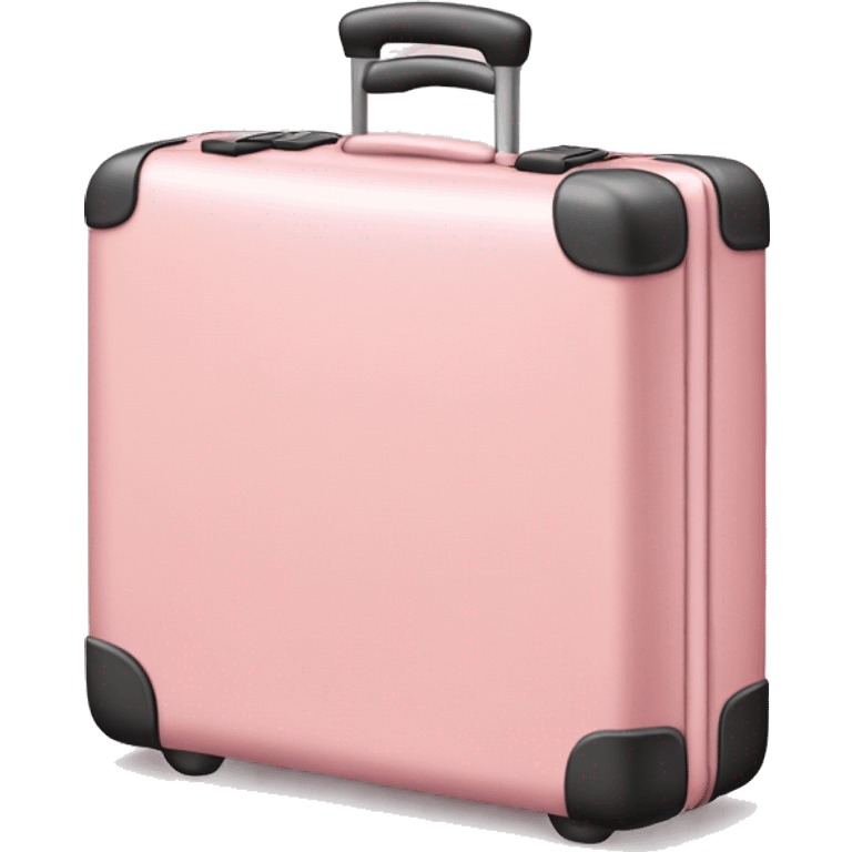 Light pink suit case  emoji