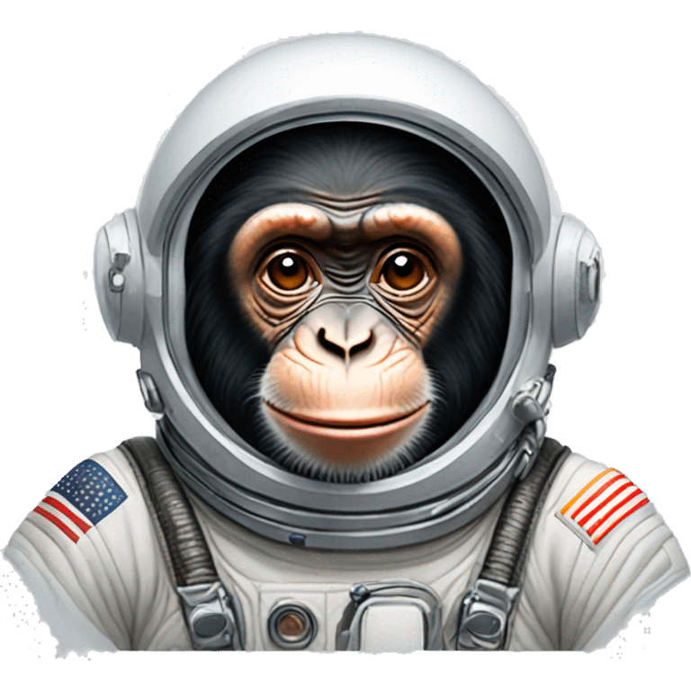 Chimpanzee astronaut emoji