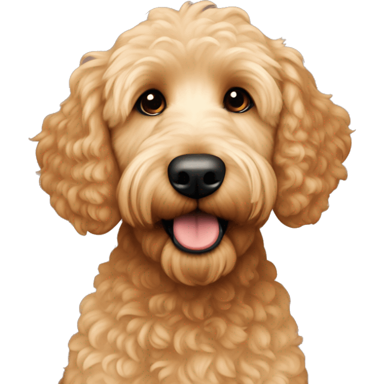 Apricot Mini Golden Doodle  emoji