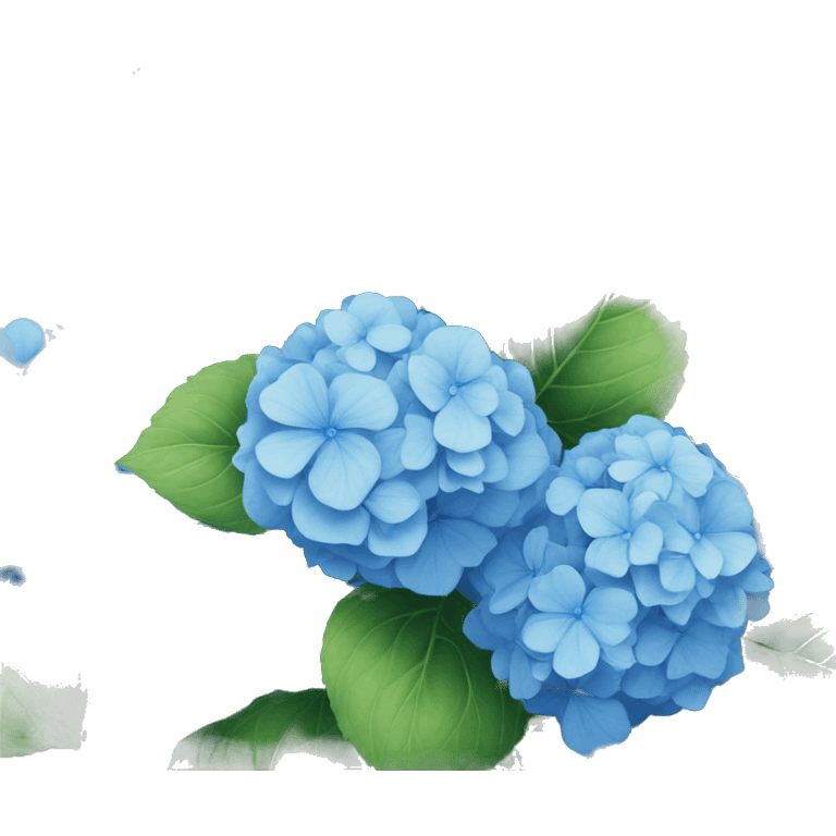 Blue hydrangea emoji