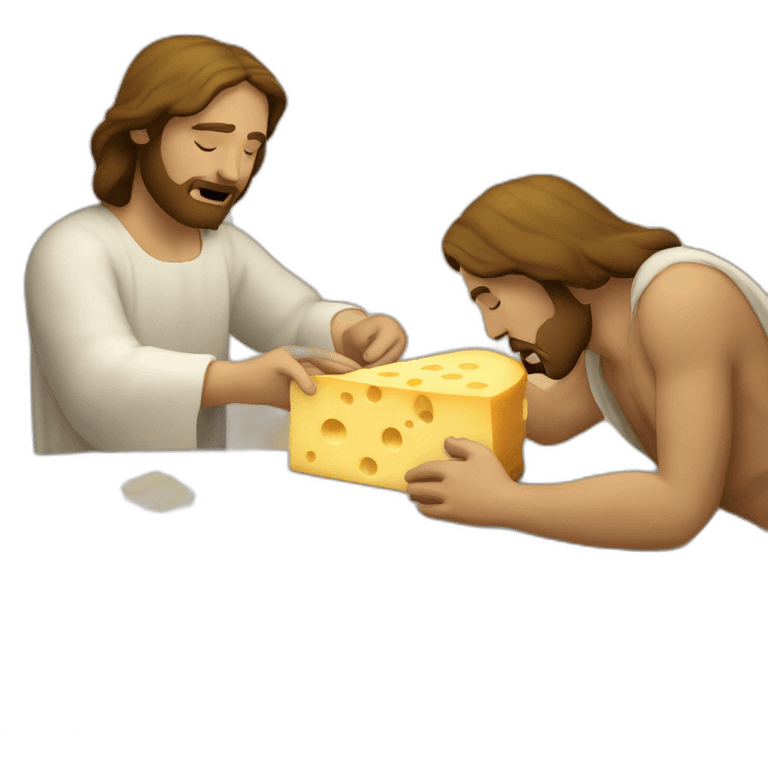 Cheese-Jesus Healing the sick emoji