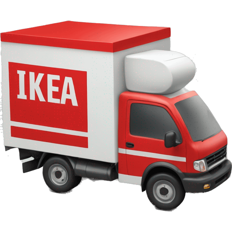 IKEA delivery truck ir red color emoji