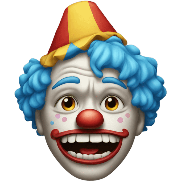 Crying clown emoji