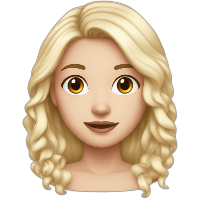 beautiful white girl emoji