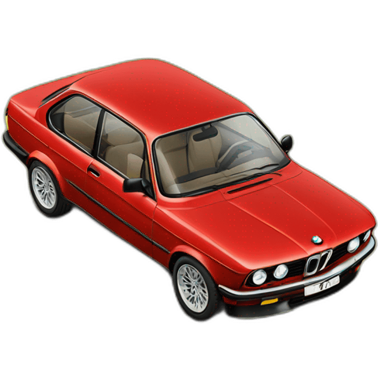 bmw 328 rebaixada vermelha com rodas grandes emoji