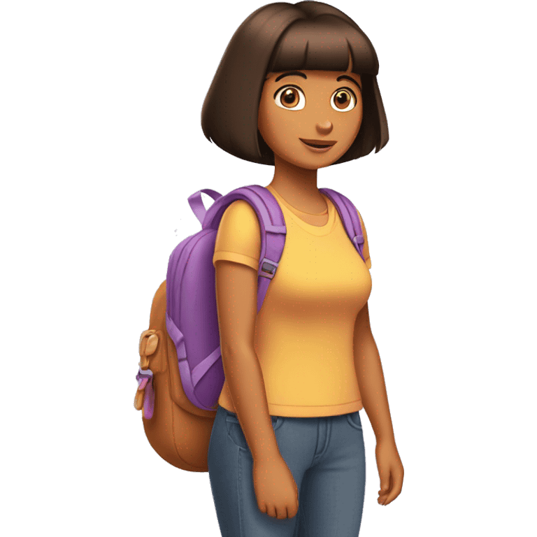 Dora the Explorer without the backpack emoji