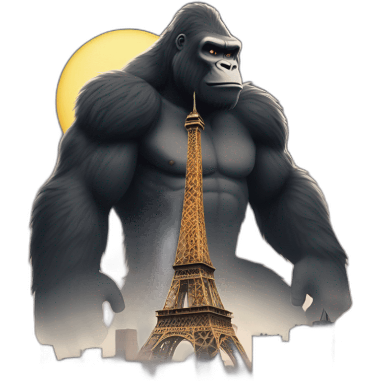 king kong sur la tour eiffel emoji