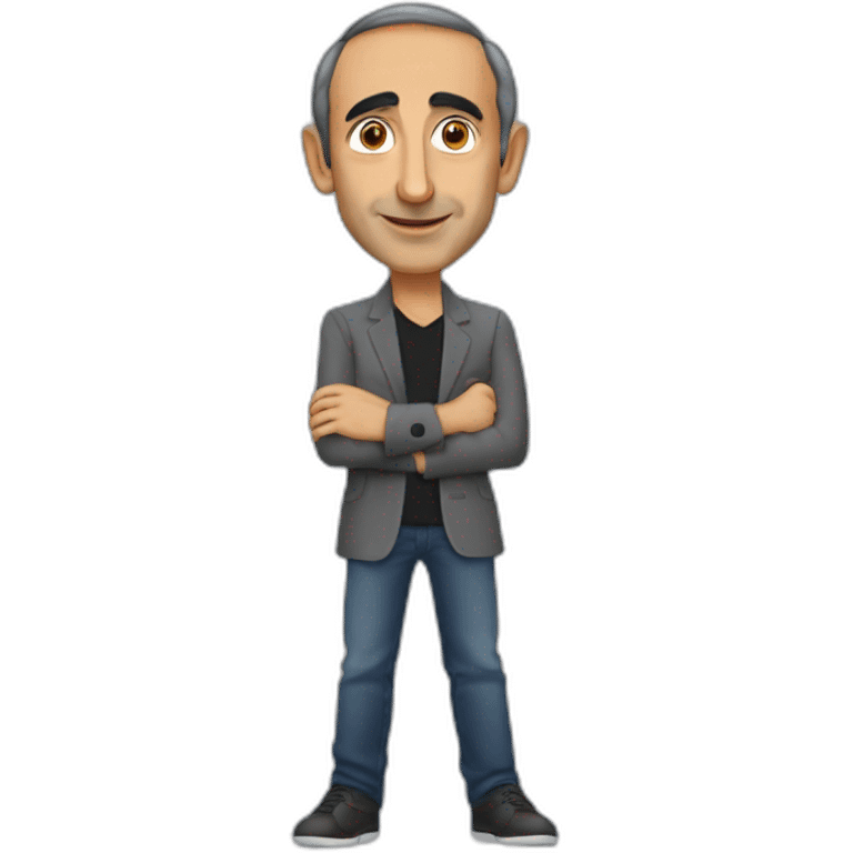 Eric zemmour qui indique une direction sur le côté avec son doigt emoji