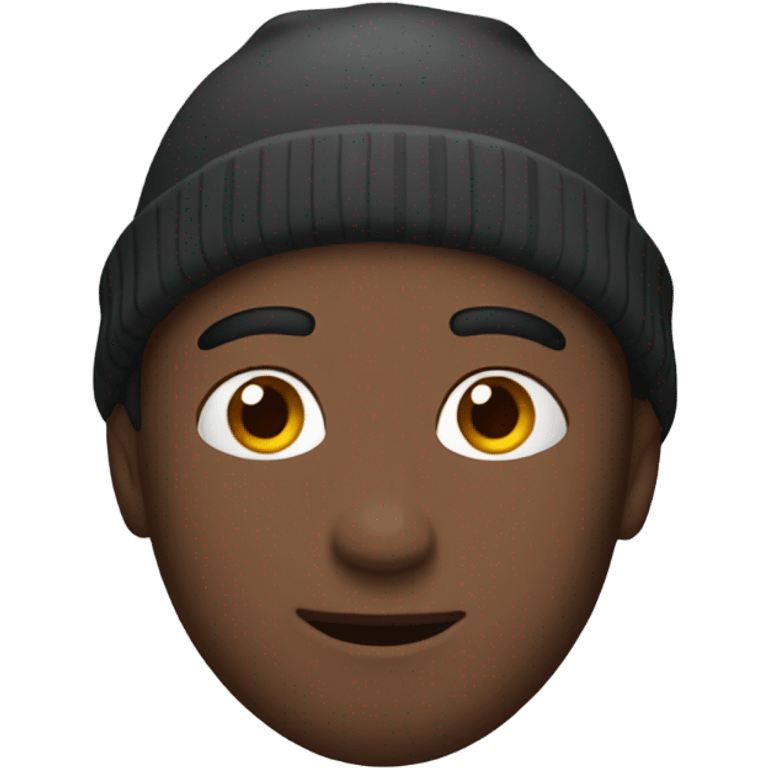 Guy with a beanie emoji