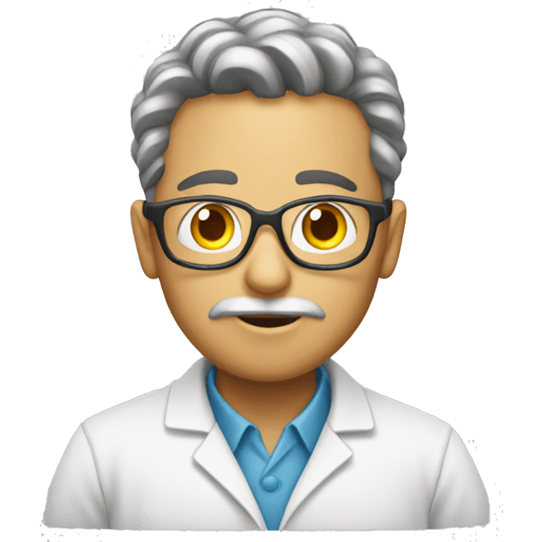 Scientist creating a GMO emoji