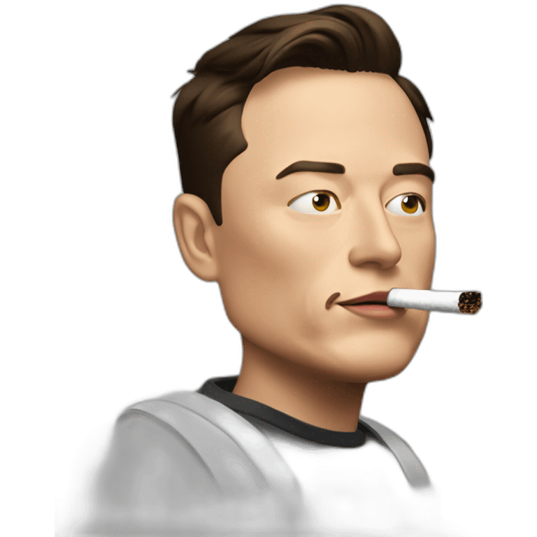 Elon musk smoking meme emoji