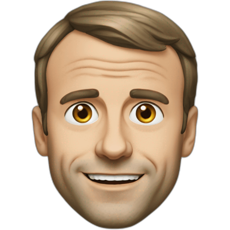 Visage Emmanuel Macron emoji