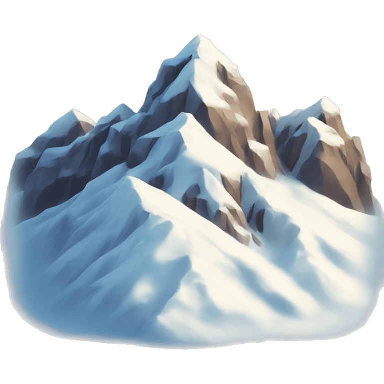 snowy mountain top emoji