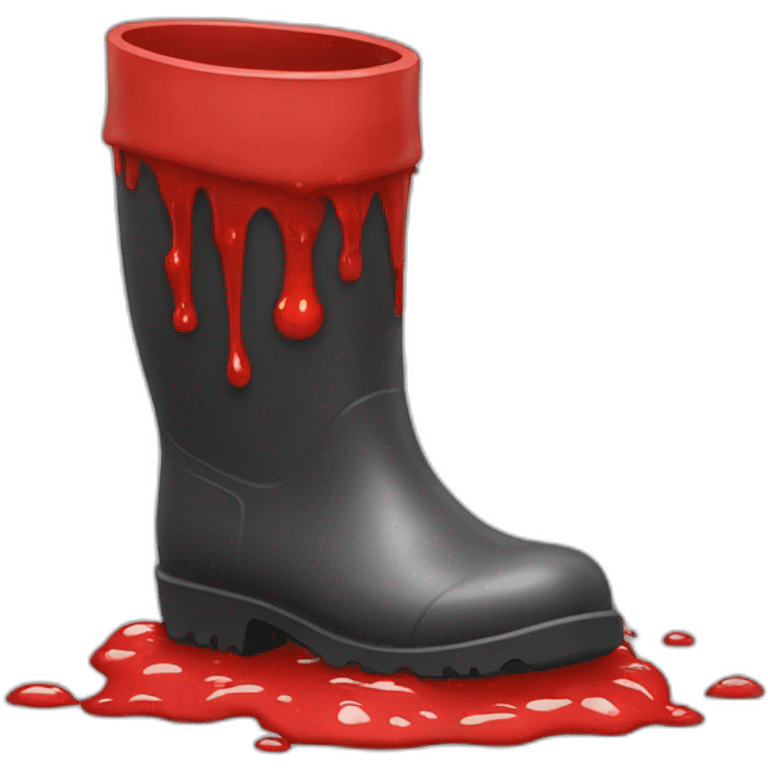 bloody rubber boots emoji