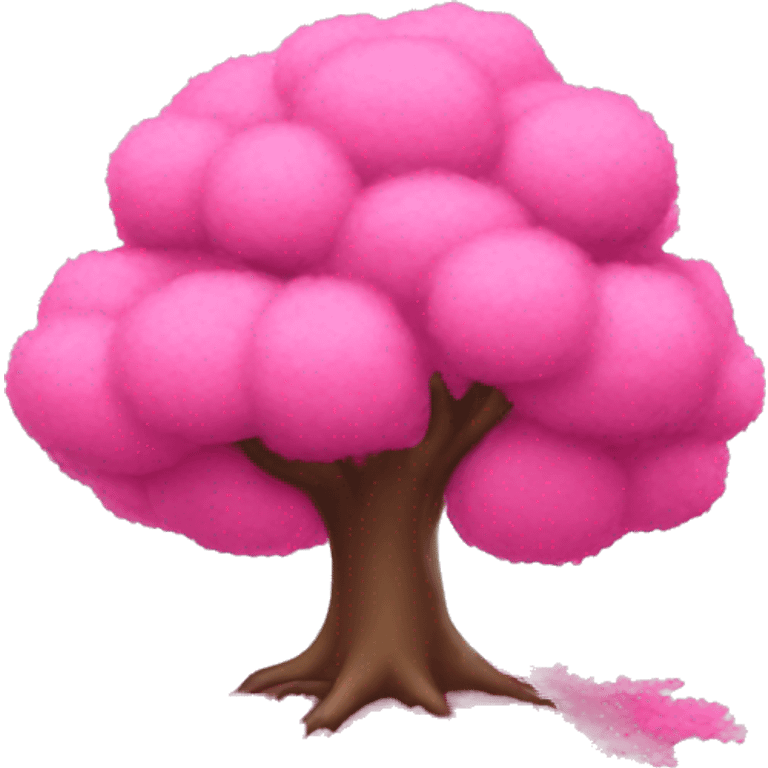 Pink tree emoji