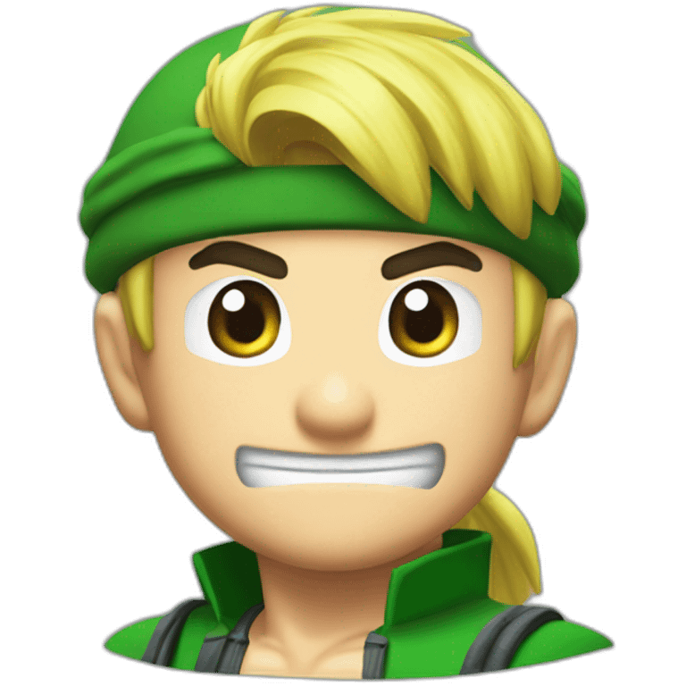 Super Mario roronoa zoro emoji