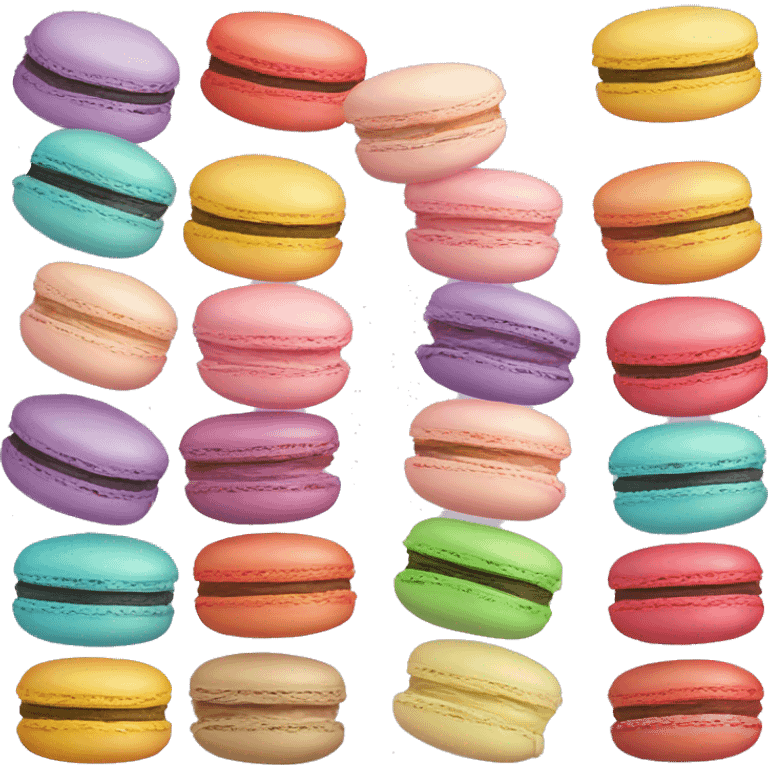 Realistic gradient macaroon emoji