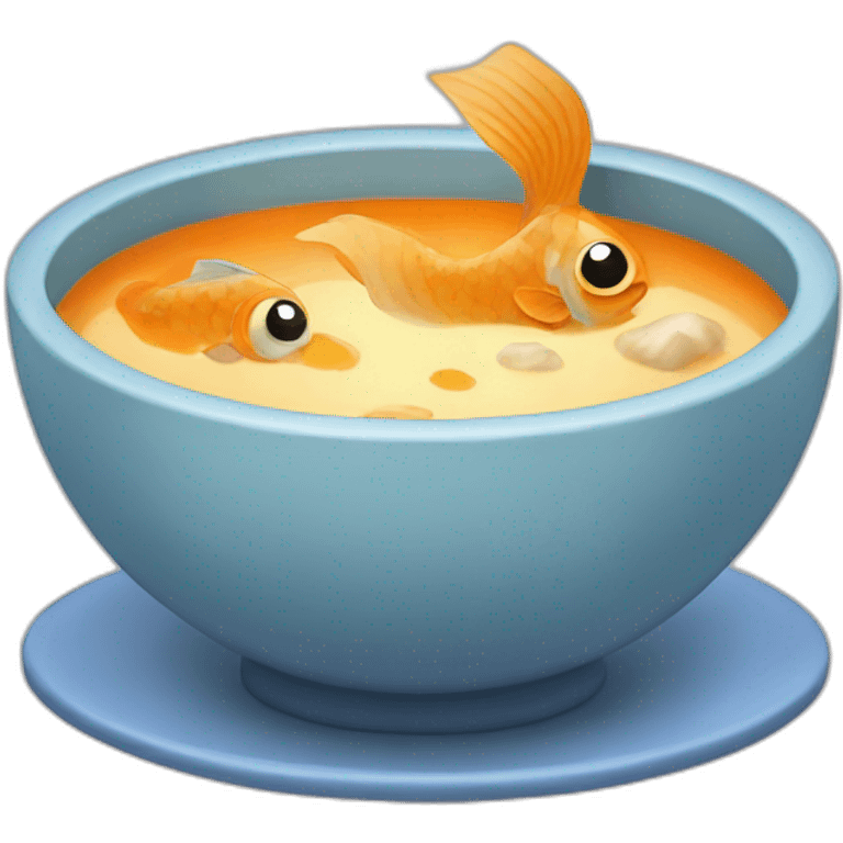 fish eat soup emoji