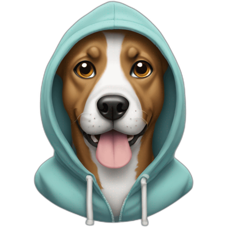 Dog with a hoddie  emoji