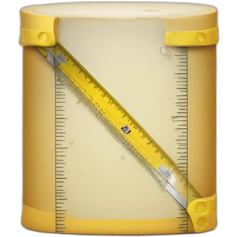 measure-water-block-with-yellow-ruler emoji