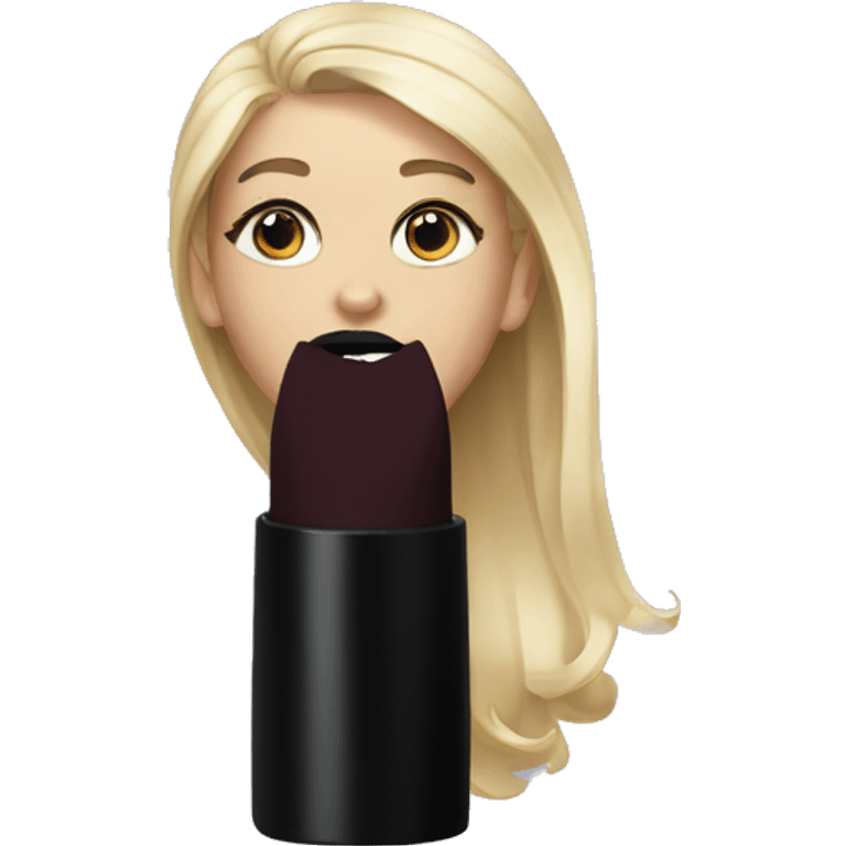 Black lipstick emoji