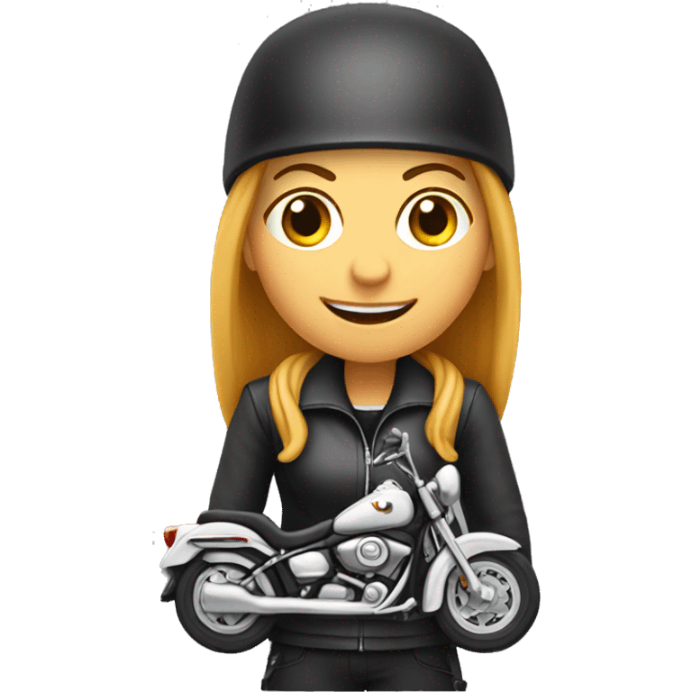 lady biker on trail emoji