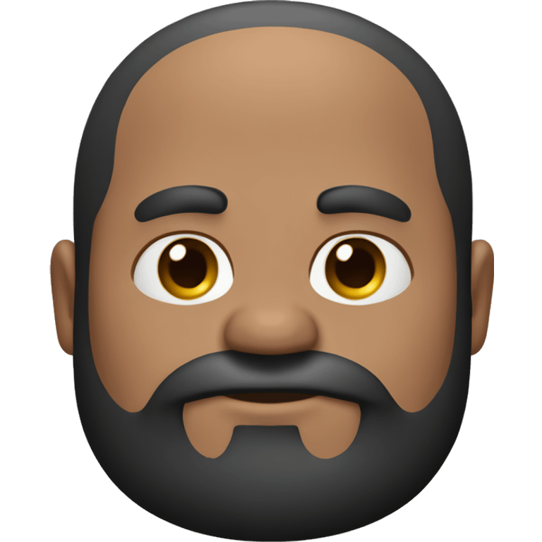 Hombre moreno de 45 años, peinado de lado, cabello negro, gordito sin barba emoji