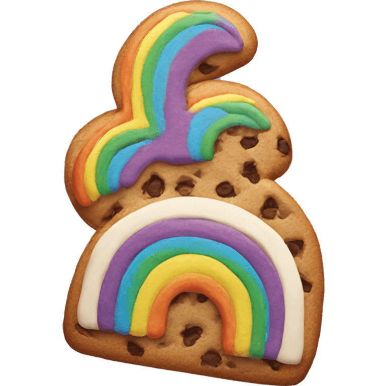 Rainbow cookie  emoji