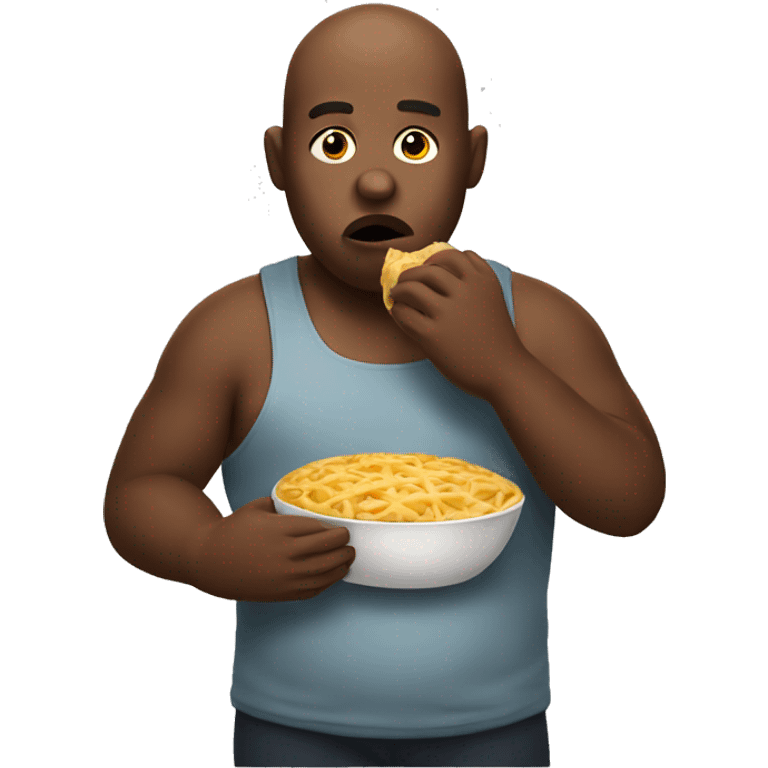 Big person eating emoji