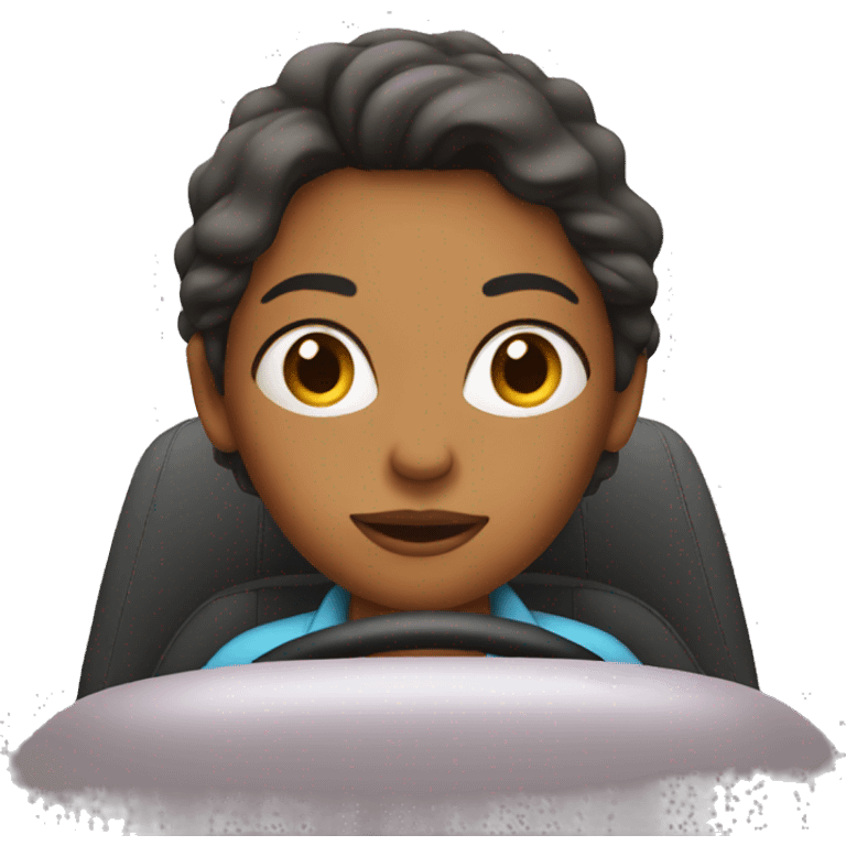 Mom in a car emoji