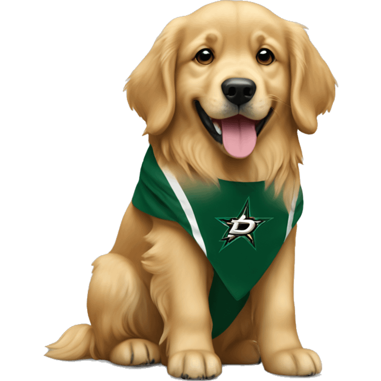 Dallas stars golden retriever emoji