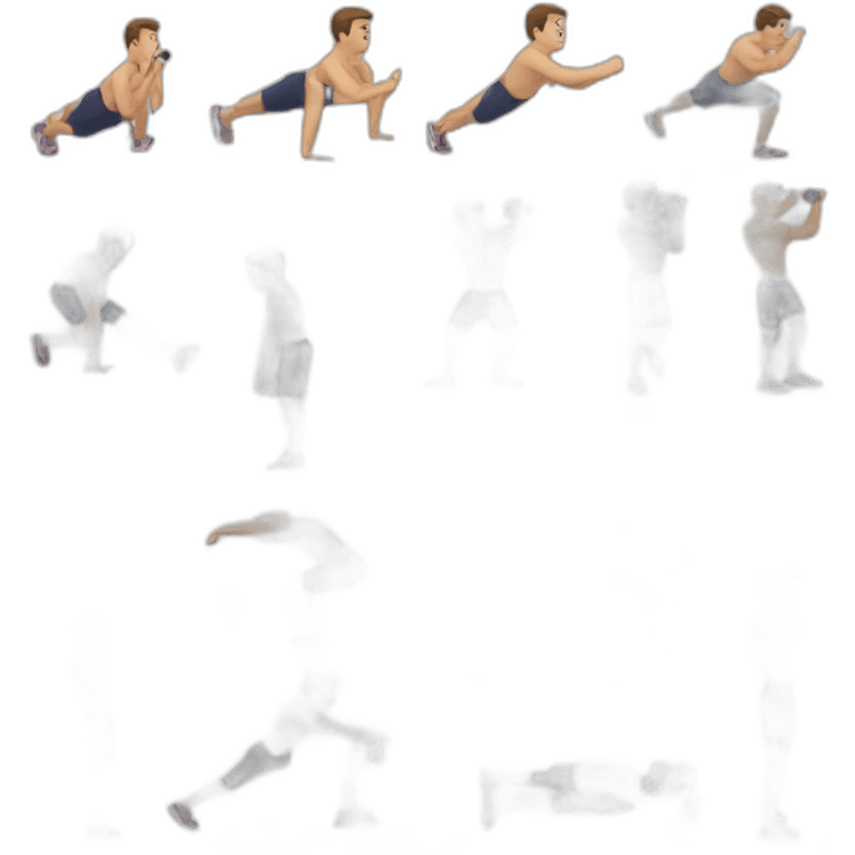 men doing exercise emoji