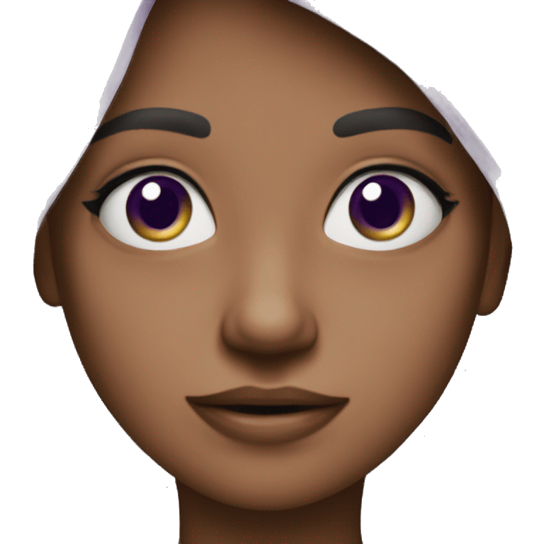 Realistic purple t emoji