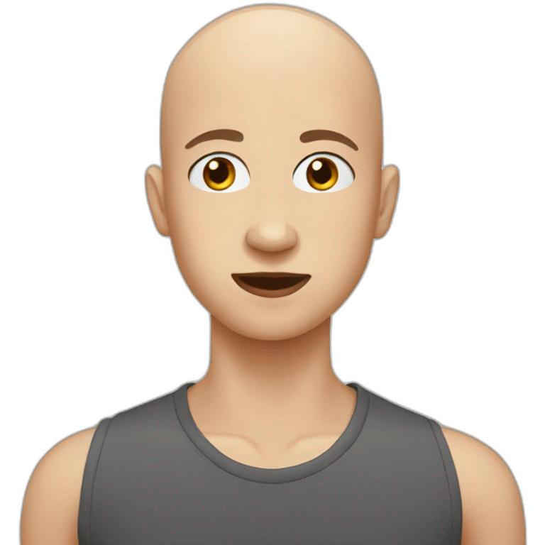 bald teenager emoji