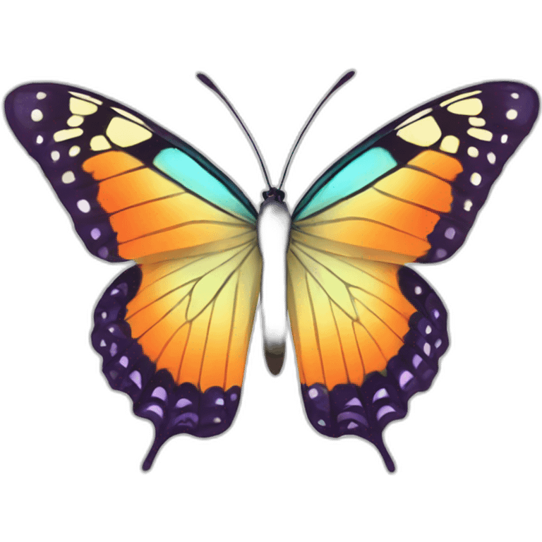 a beautiful and coulorfull butterfly emoji