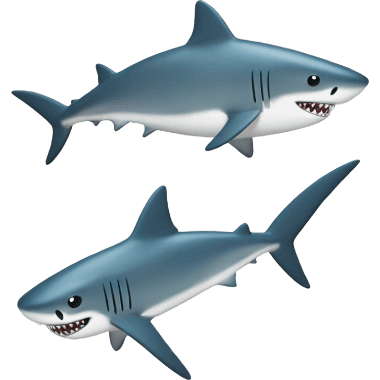 shark with cucumb emoji