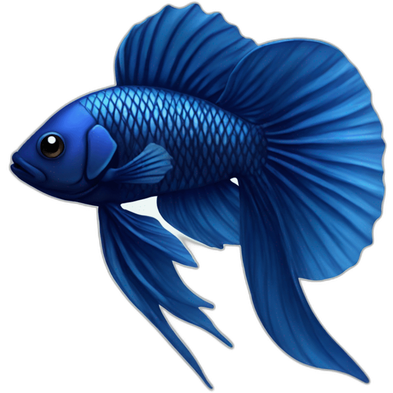 dark blue beta fish emoji