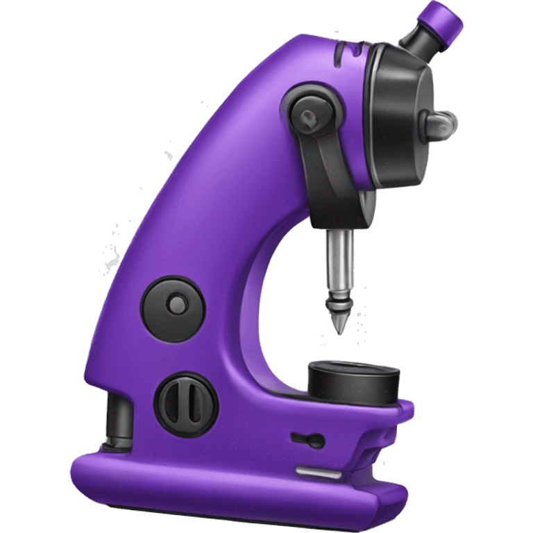 Purple wireless tattoo machine emoji