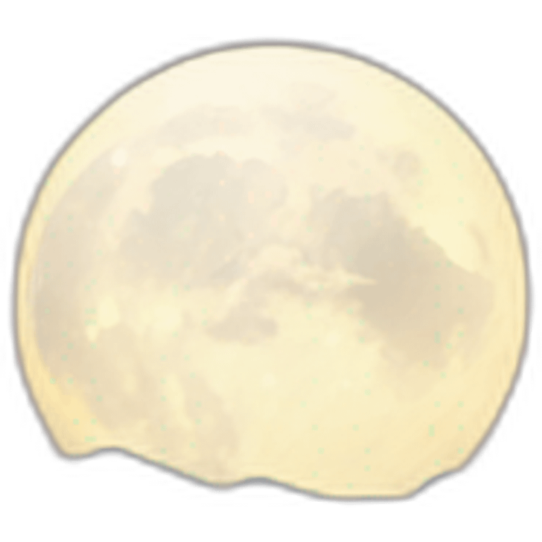 full moon landscape emoji