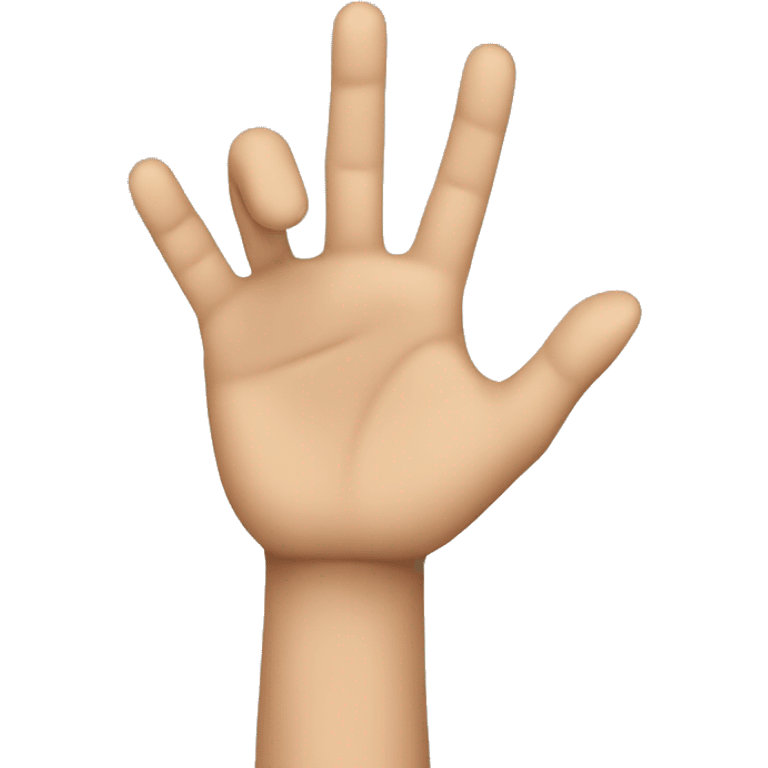 A hand doing doing the "this close" motion emoji