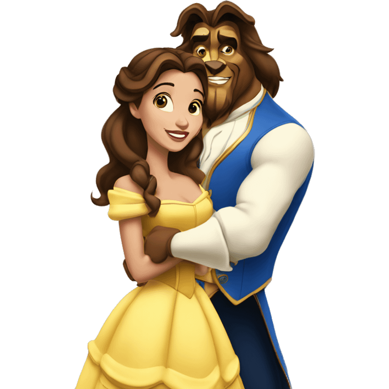 beauty and the beast belle emoji