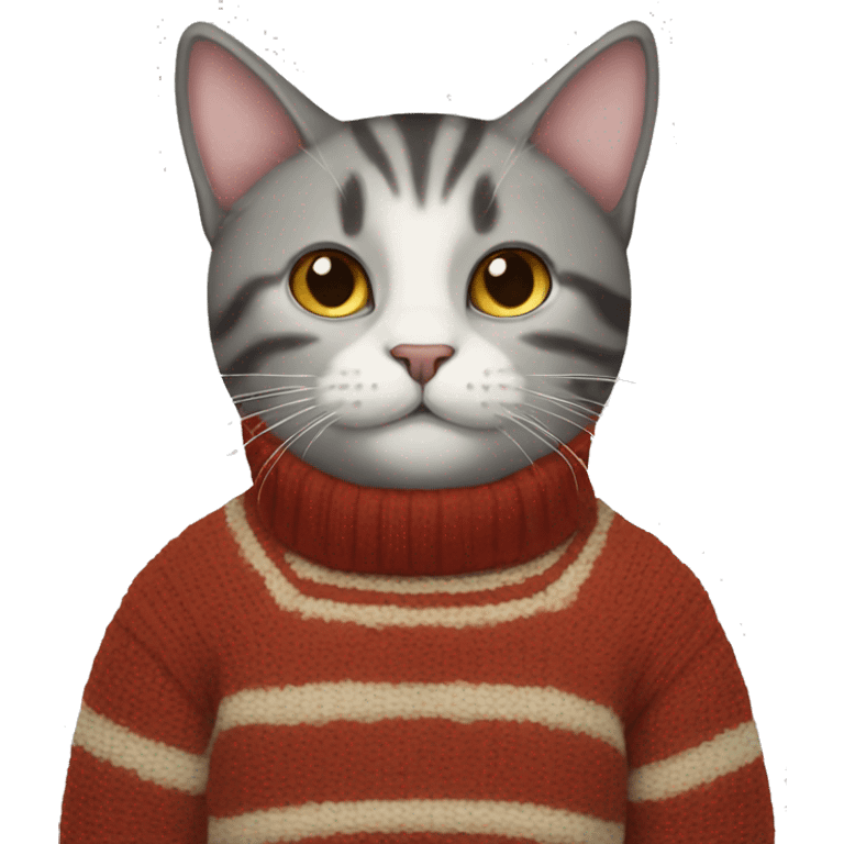 Cat in jumper  emoji