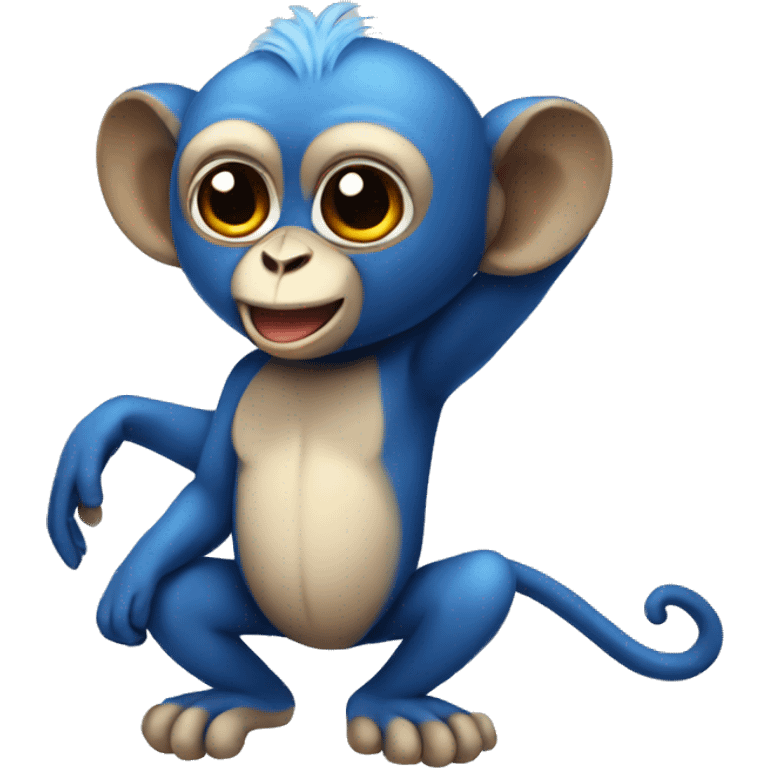 winged blue monkey emoji